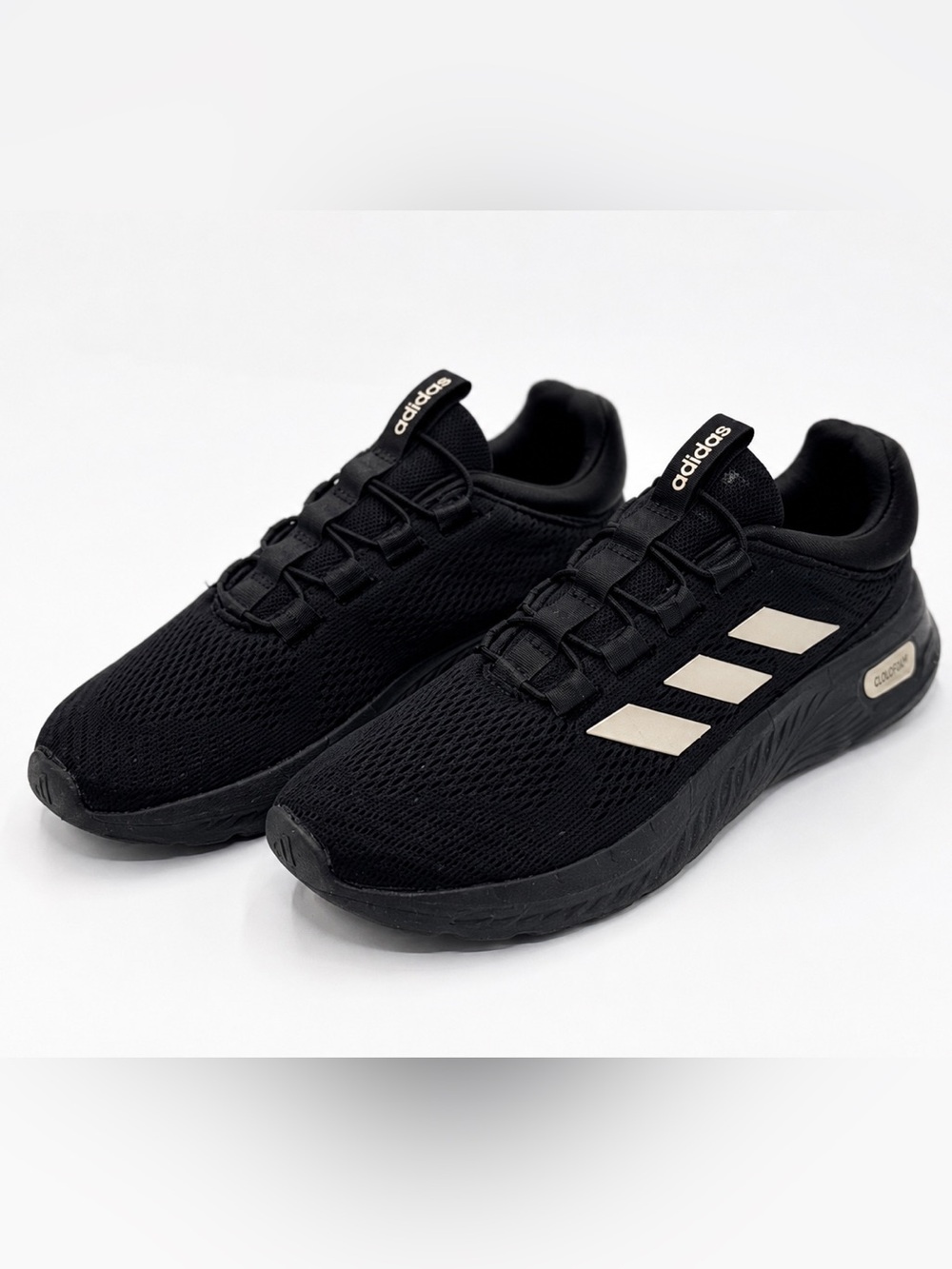 Adidas Runfalcon 5 Running Shoes Black White Men’s Size 9 Athletic Sneakers EUC